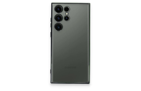 Newface Samsung Galaxy S24 Ultra Kılıf Razer Lensli Silikon - Yeşil