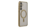 Newface Samsung Galaxy S24 Kılıf Kross Magneticsafe Kapak - Gold