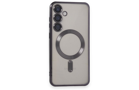 Newface Samsung Galaxy S24 Kılıf Kross Magneticsafe Kapak - Mor