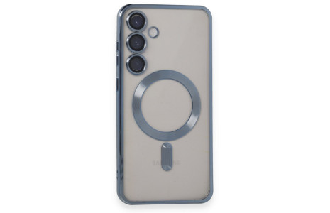 Newface Samsung Galaxy S24 Kılıf Kross Magneticsafe Kapak - Sierra Blue