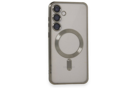 Newface Samsung Galaxy S24 Kılıf Kross Magneticsafe Kapak - Titan Gri