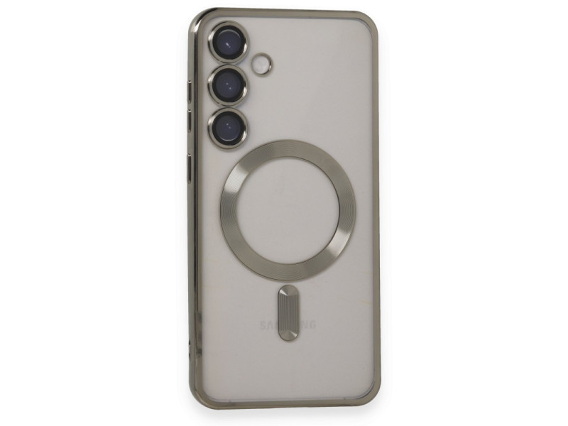Newface Samsung Galaxy S24 Kılıf Kross Magneticsafe Kapak - Titan Gri