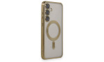 Newface Samsung Galaxy S24 Plus Kılıf Kross Magneticsafe Kapak - Gold