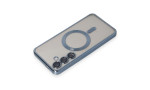 Newface Samsung Galaxy S24 Plus Kılıf Kross Magneticsafe Kapak - Sierra Blue