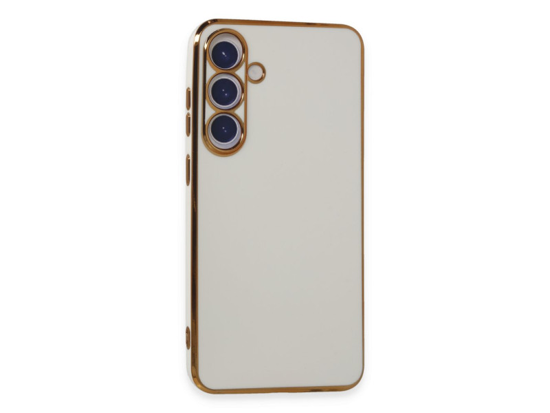 Newface Samsung Galaxy S24 Plus Kılıf Volet Silikon - Beyaz