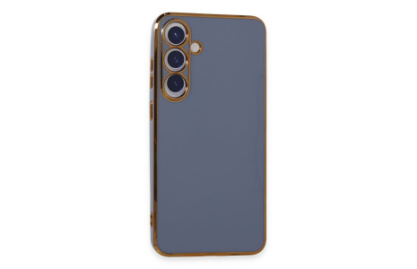 Newface Samsung Galaxy S24 Plus Kılıf Volet Silikon - Mavi