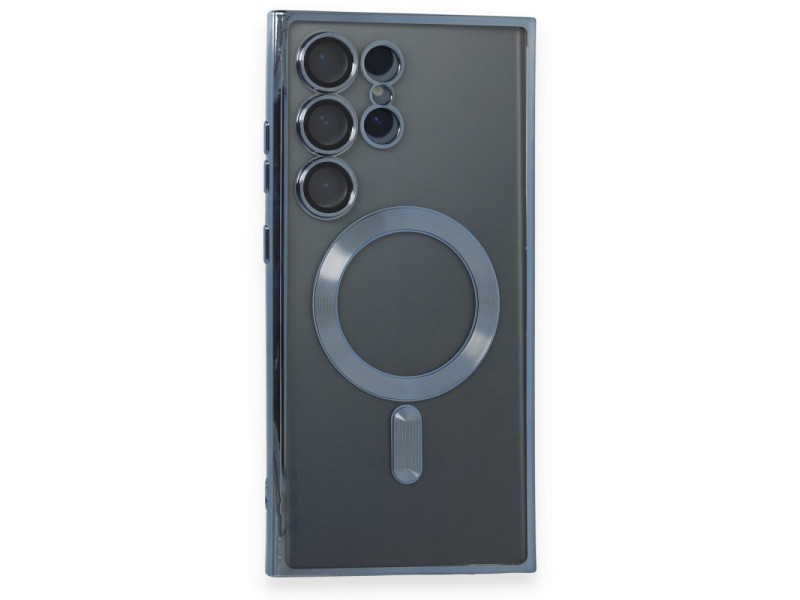 Newface Samsung Galaxy S24 Ultra Kılıf Kross Magneticsafe Kapak - Sierra Blue