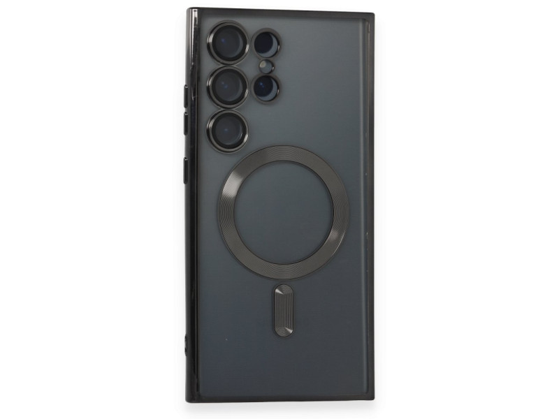 Newface Samsung Galaxy S24 Ultra Kılıf Kross Magneticsafe Kapak - Siyah