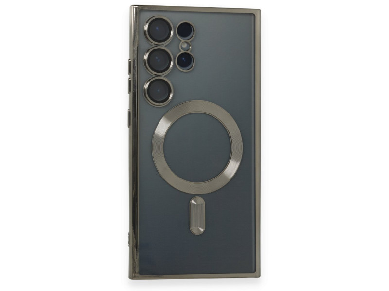 Newface Samsung Galaxy S24 Ultra Kılıf Kross Magneticsafe Kapak - Titan Gri