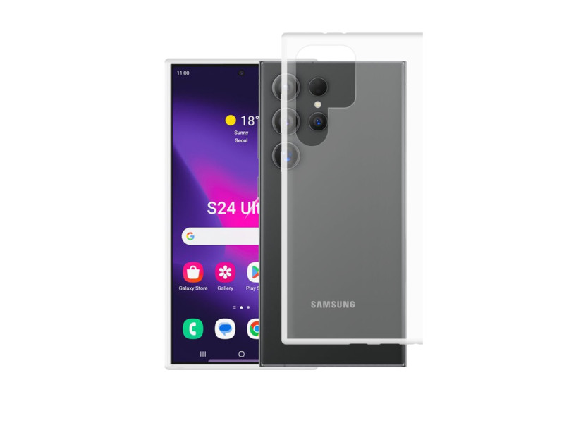 Newface Samsung Galaxy S24 Ultra Kılıf Lüx Şeffaf Silikon
