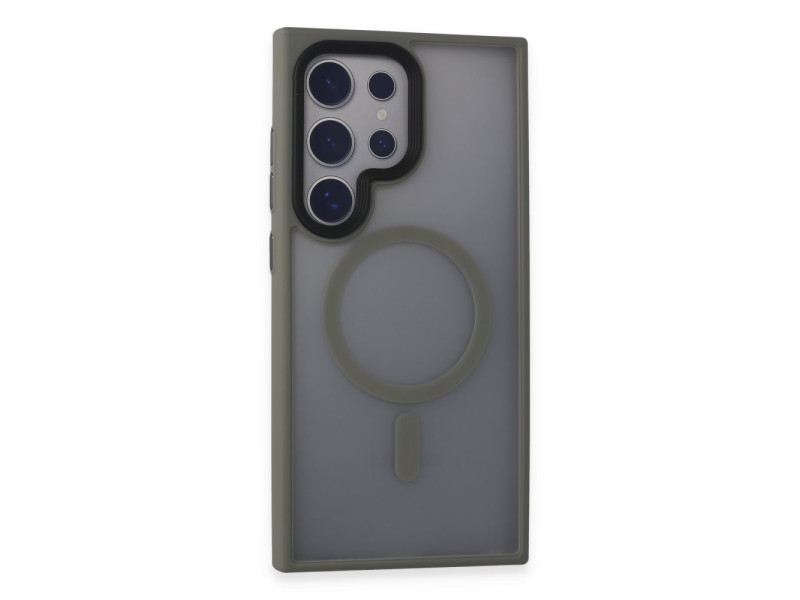Newface Samsung Galaxy S24 Ultra Kılıf Trex Magneticsafe Kapak - Gri