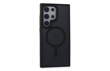 Newface Samsung Galaxy S24 Ultra Kılıf Trex Magneticsafe Kapak - Siyah