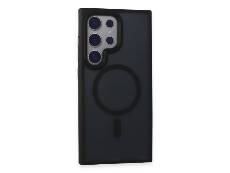 Newface Samsung Galaxy S24 Ultra Kılıf Trex Magneticsafe Kapak - Siyah