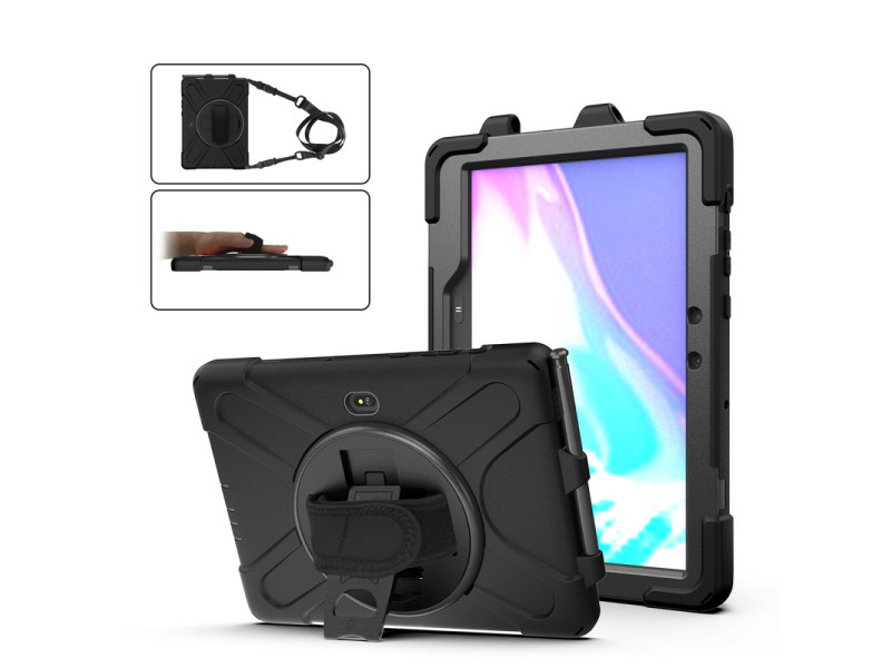 Newface Samsung Galaxy T540 Tab Active Pro Kılıf Amazing Tablet Kapak - Siyah