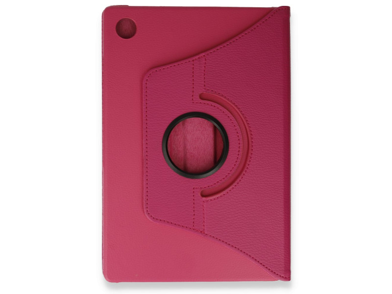 Newface Samsung Galaxy Tab A9 Kılıf 360 Tablet Deri Kılıf - Pembe