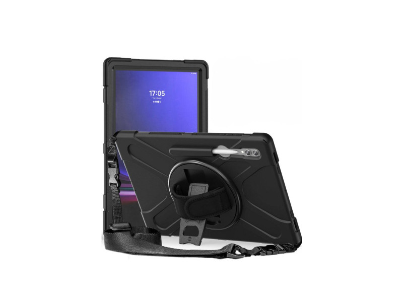 Newface Samsung Galaxy X910 Tab S9 Ultra 14.6 Kılıf Amazing Tablet Kapak - Siyah