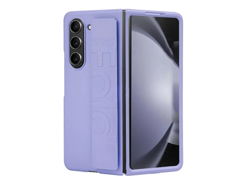 Newface Samsung Galaxy Z Fold 5 Kılıf Data Kapak - Lila