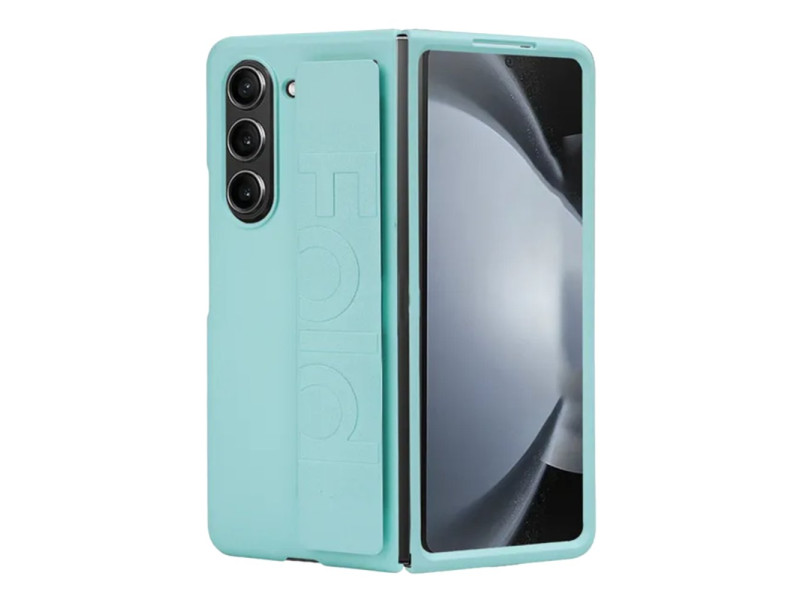 Newface Samsung Galaxy Z Fold 5 Kılıf Data Kapak - Turkuaz