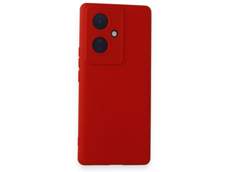 Newface Vivo V29 Lite Kılıf Nano içi Kadife Silikon - Kırmızı
