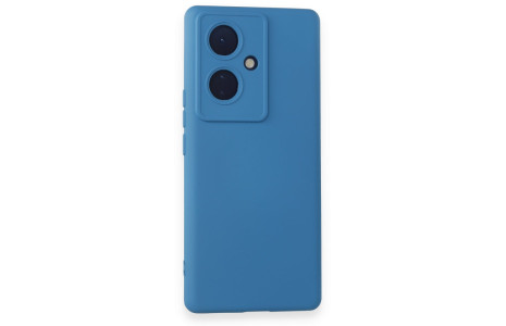 Newface Vivo V29 Lite Kılıf Nano içi Kadife Silikon - Mavi
