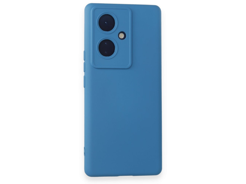 Newface Vivo V29 Lite Kılıf Nano içi Kadife Silikon - Mavi
