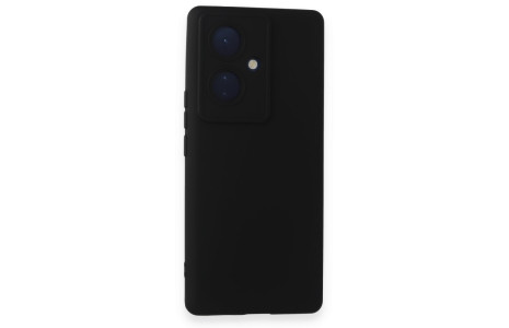 Newface Vivo V29 Lite Kılıf Nano içi Kadife Silikon - Siyah