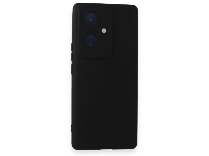 Newface Vivo V29 Lite Kılıf Nano içi Kadife Silikon - Siyah