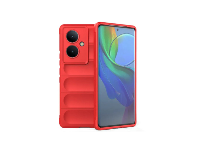 Newface Vivo V29 Lite Kılıf Optimum Silikon - Kırmızı