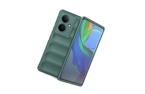 Newface Vivo V29 Lite Kılıf Optimum Silikon - Koyu Yeşil