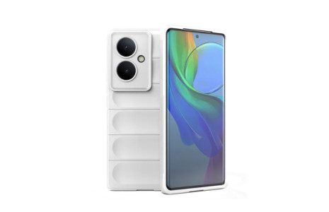 Newface Vivo V29 Lite Kılıf Optimum Silikon - Krem