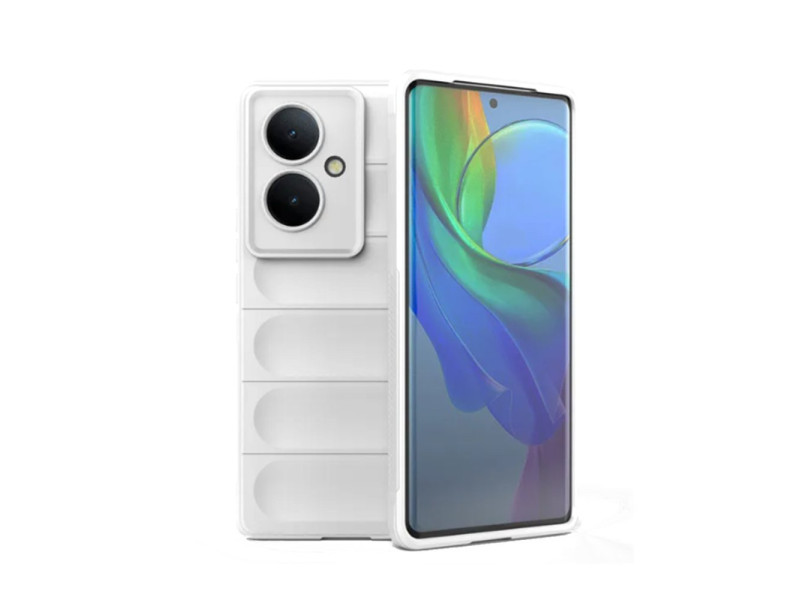 Newface Vivo V29 Lite Kılıf Optimum Silikon - Krem