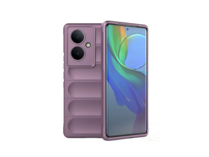 Newface Vivo V29 Lite Kılıf Optimum Silikon - Mor