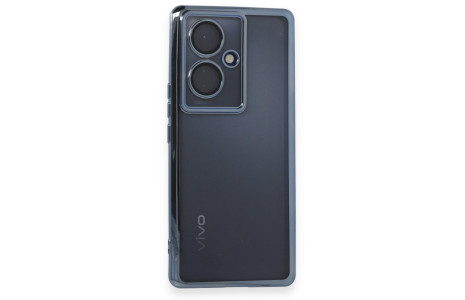 Newface Vivo V29 Lite Kılıf Razer Lensli Silikon - Açık Mavi