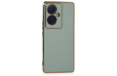 Newface Vivo V29 Lite Kılıf Volet Silikon - Açık Yeşil