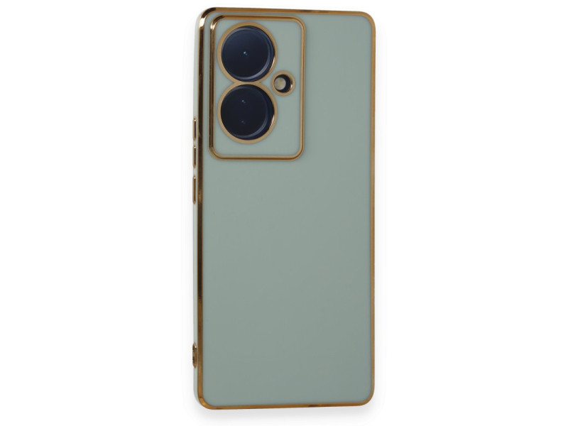 Newface Vivo V29 Lite Kılıf Volet Silikon - Açık Yeşil