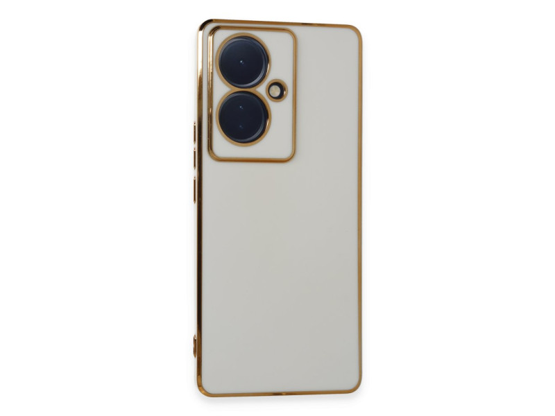 Newface Vivo V29 Lite Kılıf Volet Silikon - Beyaz