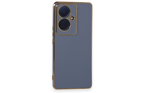 Newface Vivo V29 Lite Kılıf Volet Silikon - Mavi