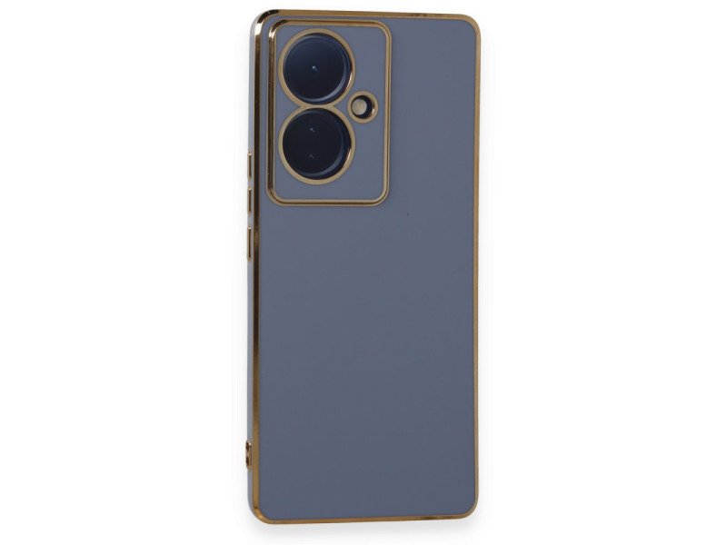 Newface Vivo V29 Lite Kılıf Volet Silikon - Mavi