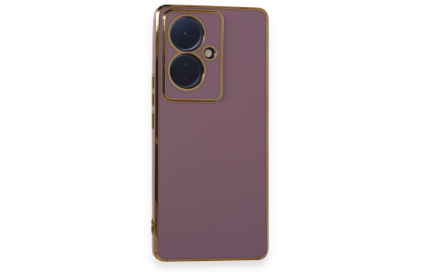 Newface Vivo V29 Lite Kılıf Volet Silikon - Mor