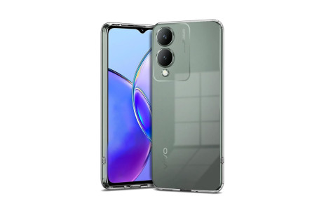 Newface Vivo Y17S Kılıf Lüx Şeffaf Silikon