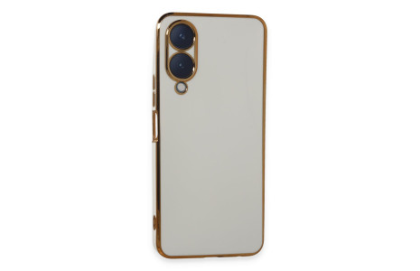 Newface Vivo Y17S Kılıf Volet Silikon - Beyaz