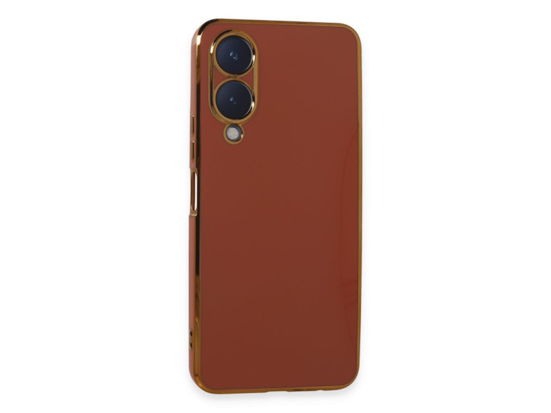 Newface Vivo Y17S Kılıf Volet Silikon - Kırmızı