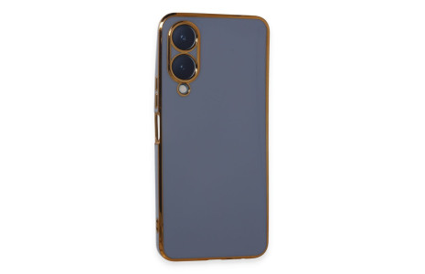 Newface Vivo Y17S Kılıf Volet Silikon - Mavi