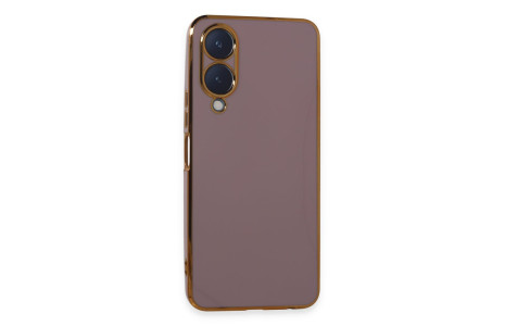 Newface Vivo Y17S Kılıf Volet Silikon - Mor