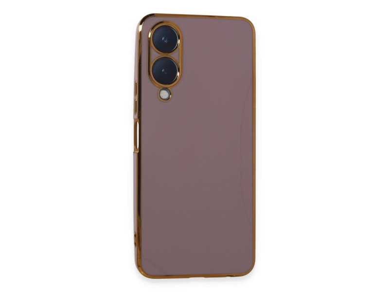 Newface Vivo Y17S Kılıf Volet Silikon - Mor