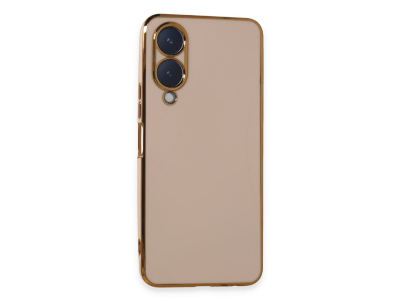 Newface Vivo Y17S Kılıf Volet Silikon - Pembe