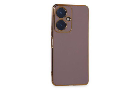 Newface Vivo Y27 Kılıf Volet Silikon - Mor