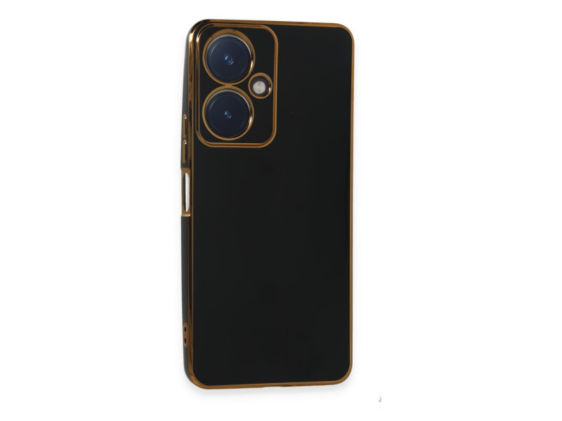 Newface Vivo Y27 Kılıf Volet Silikon - Siyah