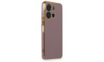 Newface Vivo Y36 Kılıf Volet Silikon - Mor
