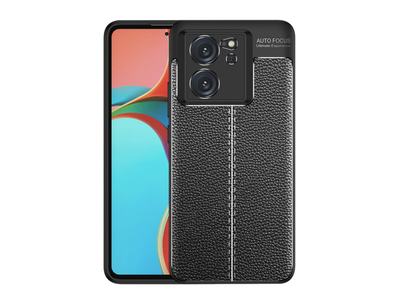 Newface Xiaomi Mi 13T Pro Kılıf Focus Derili Silikon - Siyah
